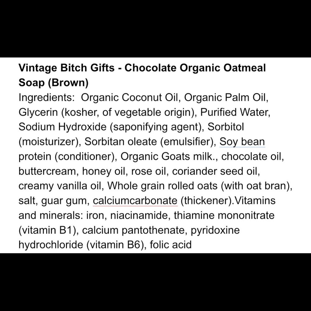 New VintageBitch Gifts Handmade Chocolate Organic Oatmeal Mini Soaps - Picture 9 of 9